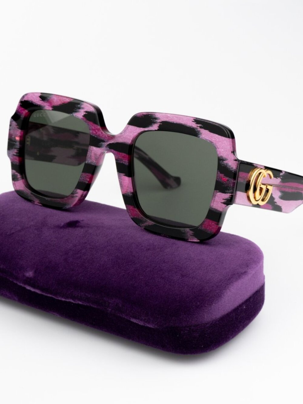 NEW Gucci GG1547S 003 Black Grey Women Square Sunglasses GG 1547S - Picture 3 of 11